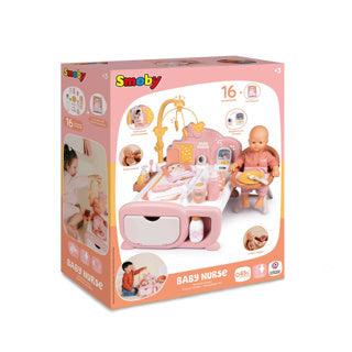 Poppen verzorgingsset 3 in 1 roze