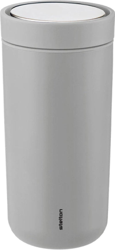 Merkloos sans marque stelton to go click thermosbeker licht grijs 0,2 l