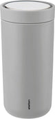 Merkloos sans marque stelton to go click thermosbeker licht grijs 0,2 l