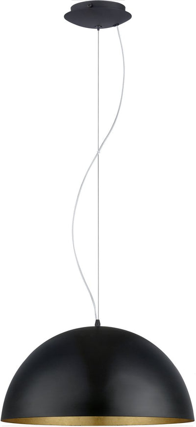 Eglo gaetano 1 hanglamp - ø38 cm - zwart goud