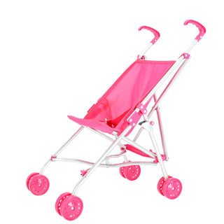 Basic poppenbuggy roze
