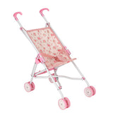 My beautiful dolls room poppenbuggy roze bloem | 4 stuks - afbeelding 1