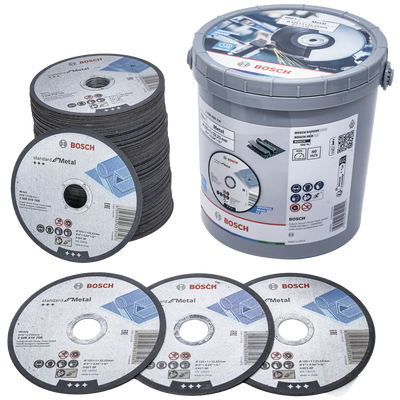 Bosch accessoires 100x doorslijpschijf standard metal 125x1x22.23 in emmer - 2608626116