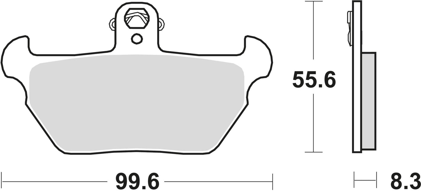 Trw remblokken mcb 621 brake pad mcb 621 organic standard