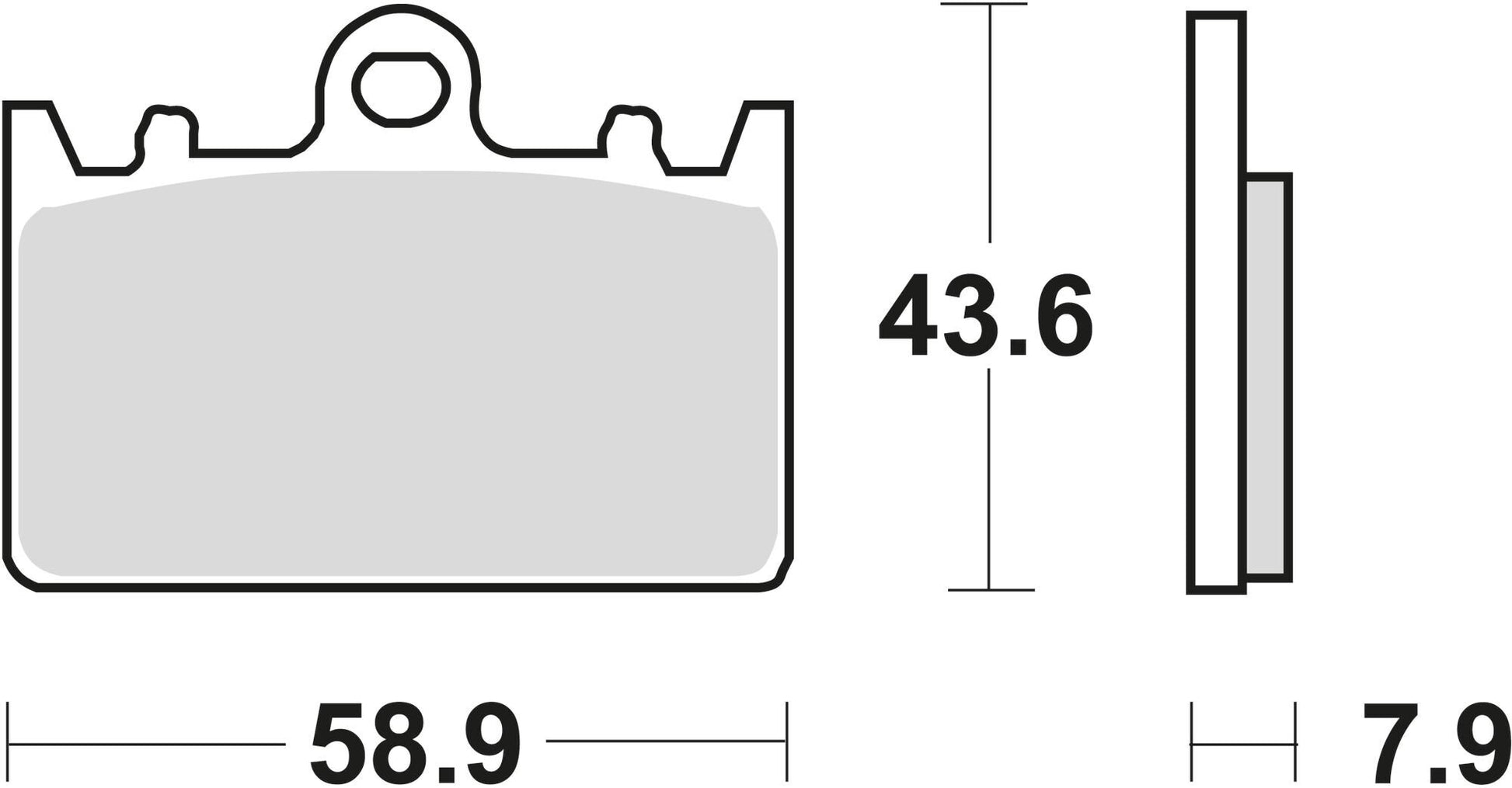 Trw remblokken mcb 643 brake pads organ. mcb 643
