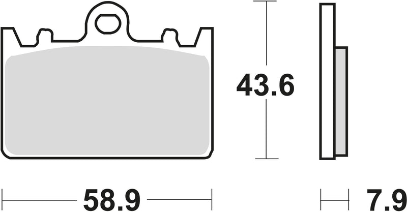 Trw remblokken mcb 643 brake pads organ. mcb 643