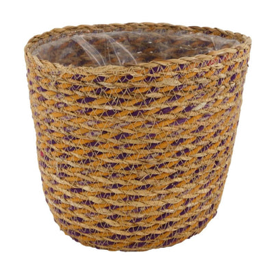 Naturel collections dijk natural collections mand zeegras met plastic binnenzijde ø18x16cm multi