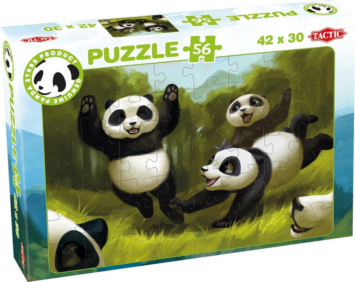 puzzel spelende pandaberen 54 stukjes