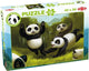 Tactic puzzel - spelende pandaberen - 56 stukjes