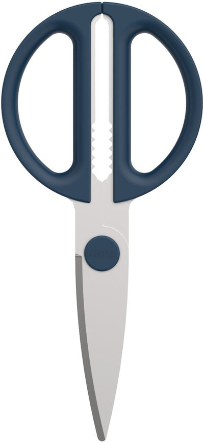 Mepal schaar chef it - keukenschaar - extra functie voor het kraken van noten of openen van een dop - ergonomisch handvat - keukengerei - navy