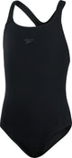 Speedo endurance+ medalist meisjes sportbadpak - kleurvast badpak meisjes - chloorbestendig zwempak meisjes - sportbadpak kids met medalist-rug - zwart - maat 128