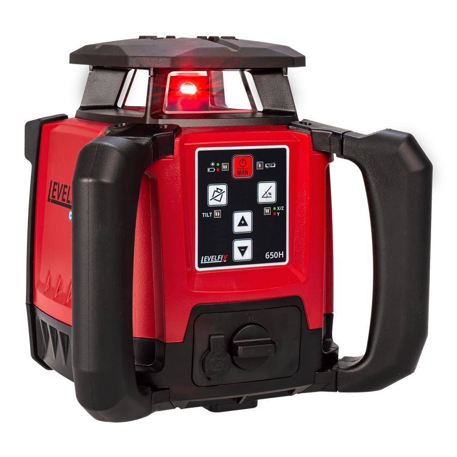 Levelfix bouwlaser 650h rood volautomatisch