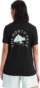 The north face w monte regular short sleeve tee-graphic dames outdoorshirt - tnf zwart
