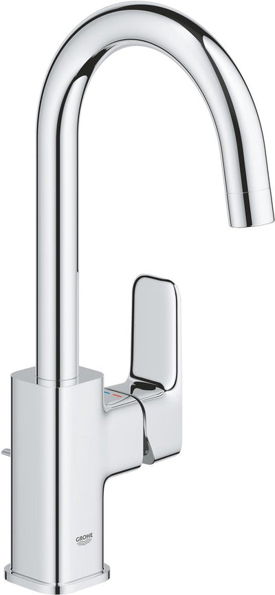 Grohe dice l-size wastafelmengkraan – met trekwaste – energiebesparend (es) – draaibare uitloop – chroom