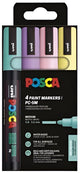 Posca uni paintmarker pc-5m | 1 | 8 - 2 | 5 mm | etui van 4 stuks in zachte kleuren