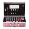 Casuelle holografisch make up koffer roze glamour
