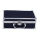 Casuelle aluminium make-up koffer donkerblauw glitter