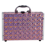 Casuelle make up koffer roze holografisch - afbeelding 1