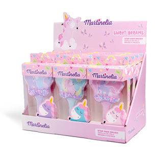Martinelia glittery hair brush unicorn - assorted-
