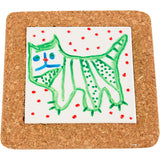 Https: www.cchobby.nl onderzetter-met-lijst-van-kurk-afm-15-5x15-5x1-cm-wit-10-stuk-1-doos - afbeelding 2