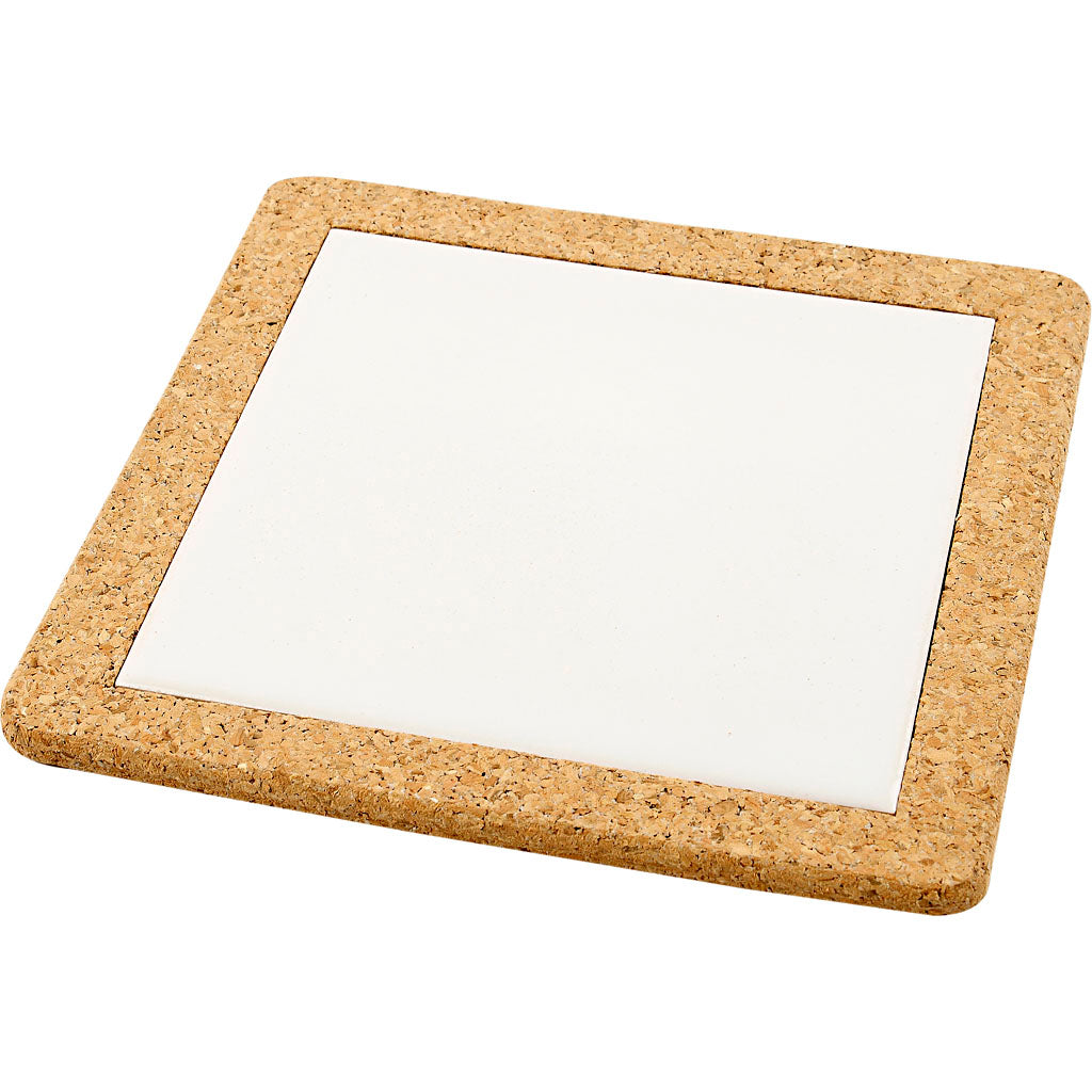 Http: www.cchobby.nl onderzetter-met-lijst-van-kurk-afm-19x19x1-1-cm-wit-10-stuk-1-doos