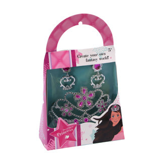 Dress like a princess princess tiara met oorbellen assorti