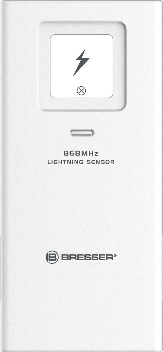 Bresser bliksemsensor - bereik ca. 100m - met lichtsignaal op sensor