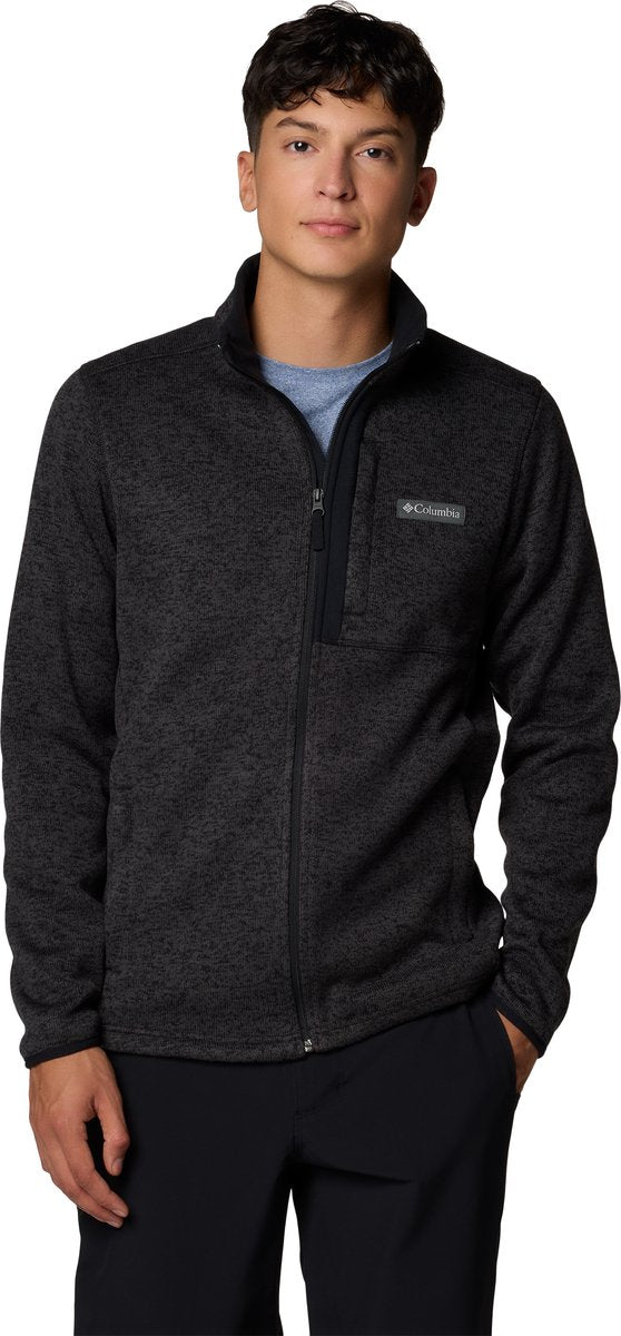 Columbia sweater weather™ full zip men's outdoorvest - black heather - maat xl