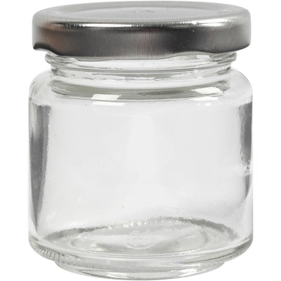 Https: www.cchobby.nl glazen-pot-h-6-5-cm-d-5-7-cm-100-ml-transparant-12-stuk-1-doos
