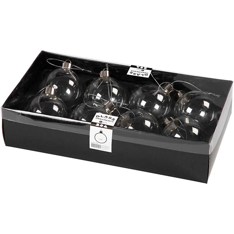 Https: www.cchobby.nl glazen-ornamenten-h-6-9-cm-d-5-9-cm-transparant-8-stuk-1-doos