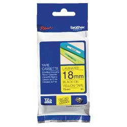 Labeltape brother tze641 18mmx8m zwart geel