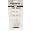 Creativ company houten bord pijlen op voet, 12cm