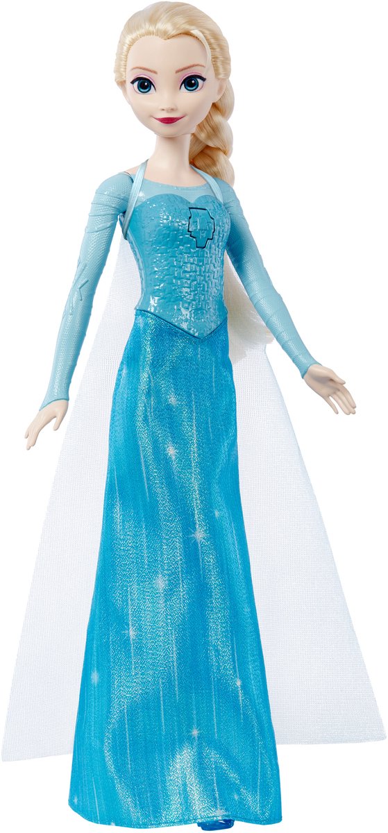 Mattel disney frozen zingende elsa modepop – lichtgevende jurk