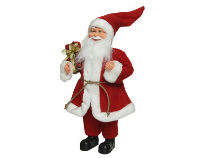 Decoris beeld kerstman rood 30cm