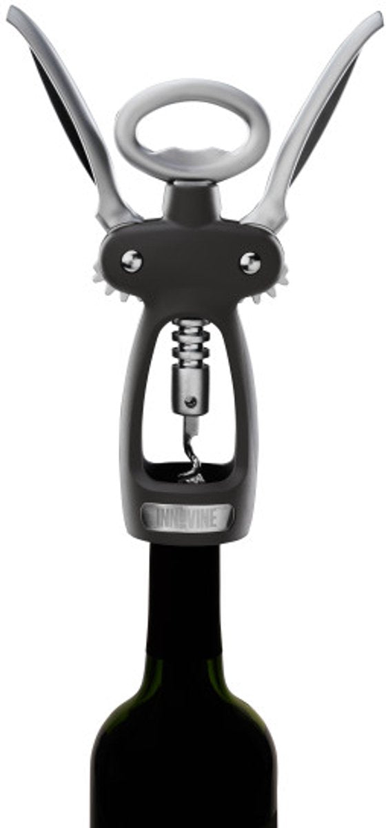 Innovine ™ kurkentrekker met dubbel hendel - graphite