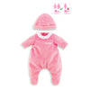 Corolle mon grand poupon pyjama met muts roze babypop 36 cm