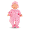 Corolle mon grand poupon pyjama met muts roze babypop 36 cm