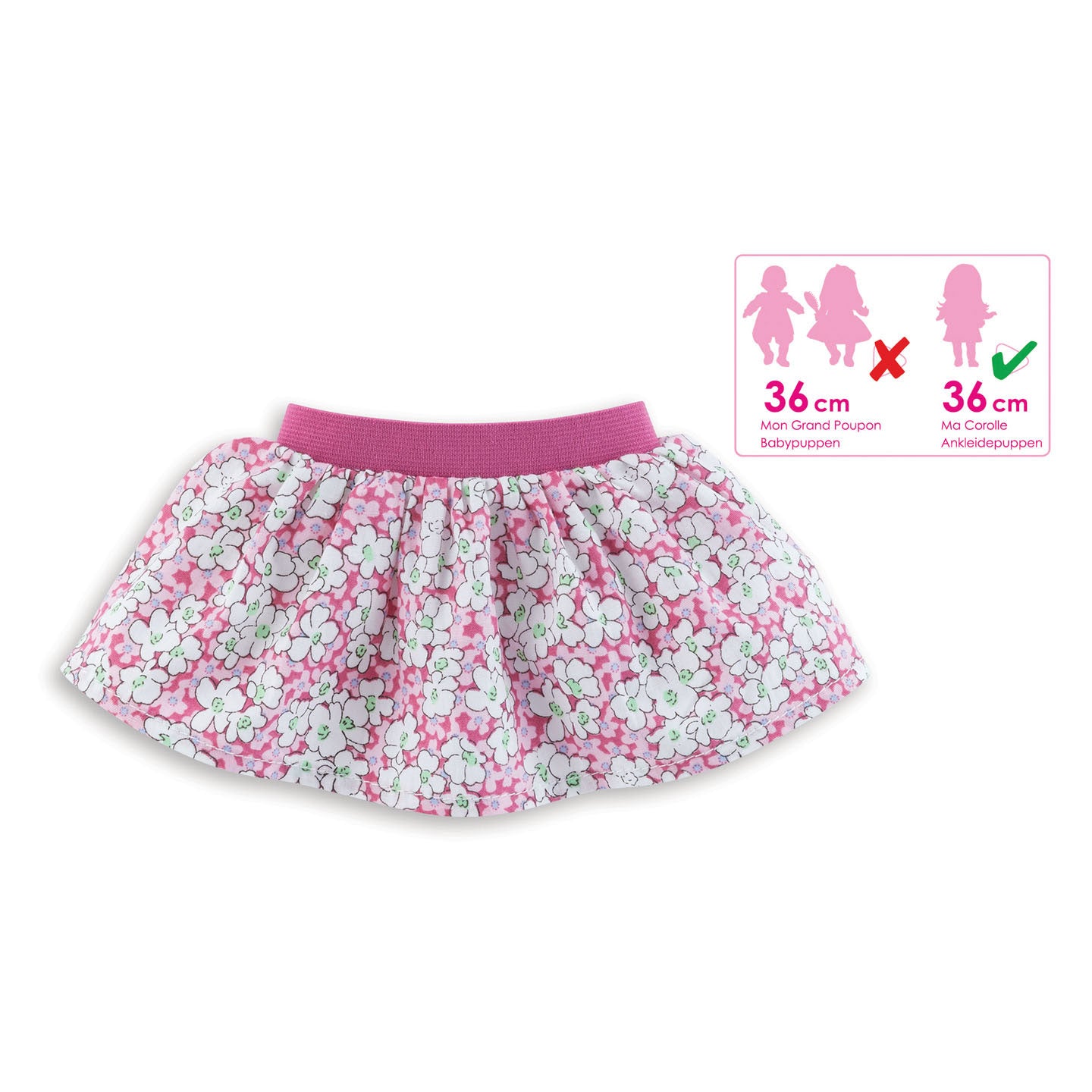 Corolle ma - poppenrokje floral