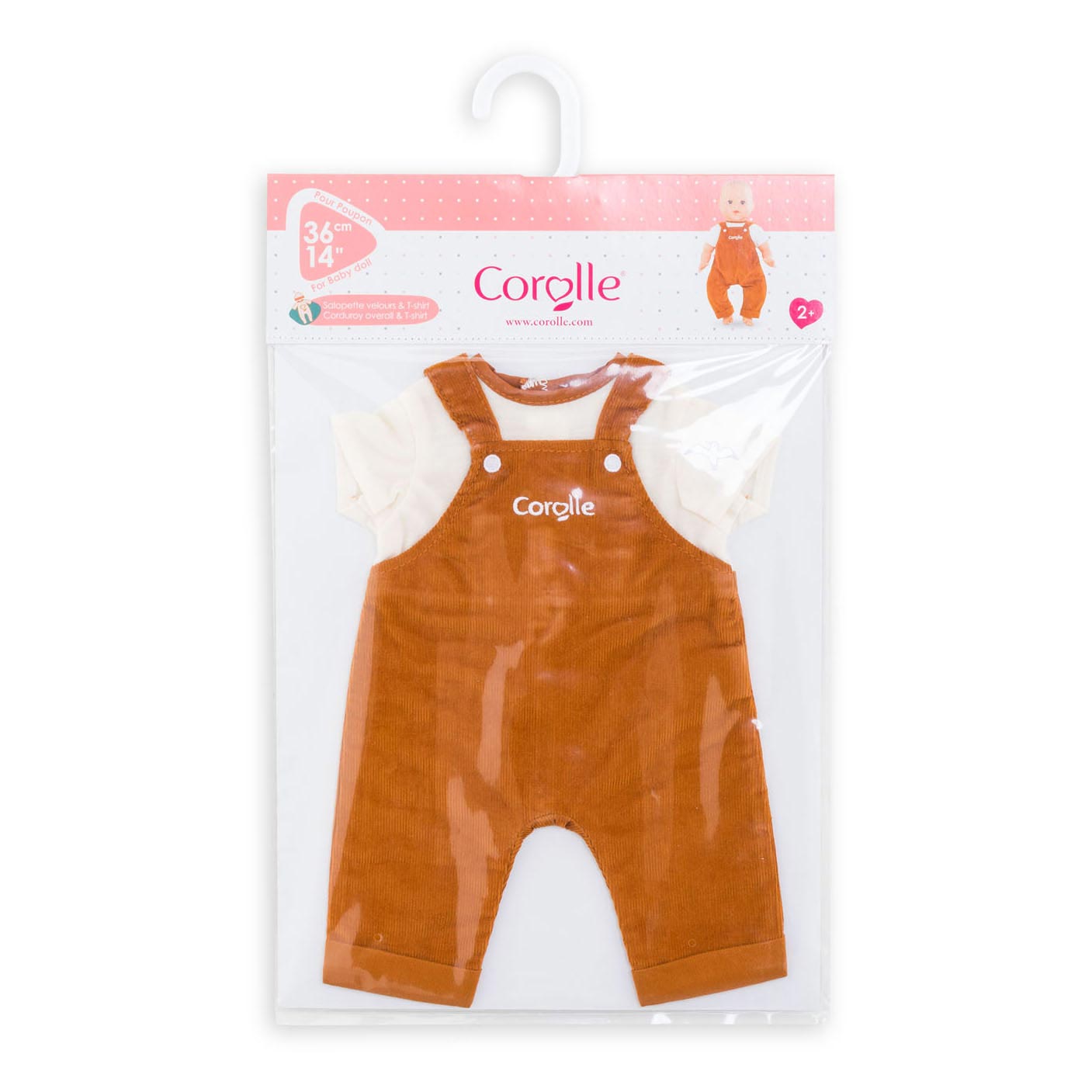 Corolle poppenkleding - babypop overall 2in1 36cm - accessoire.