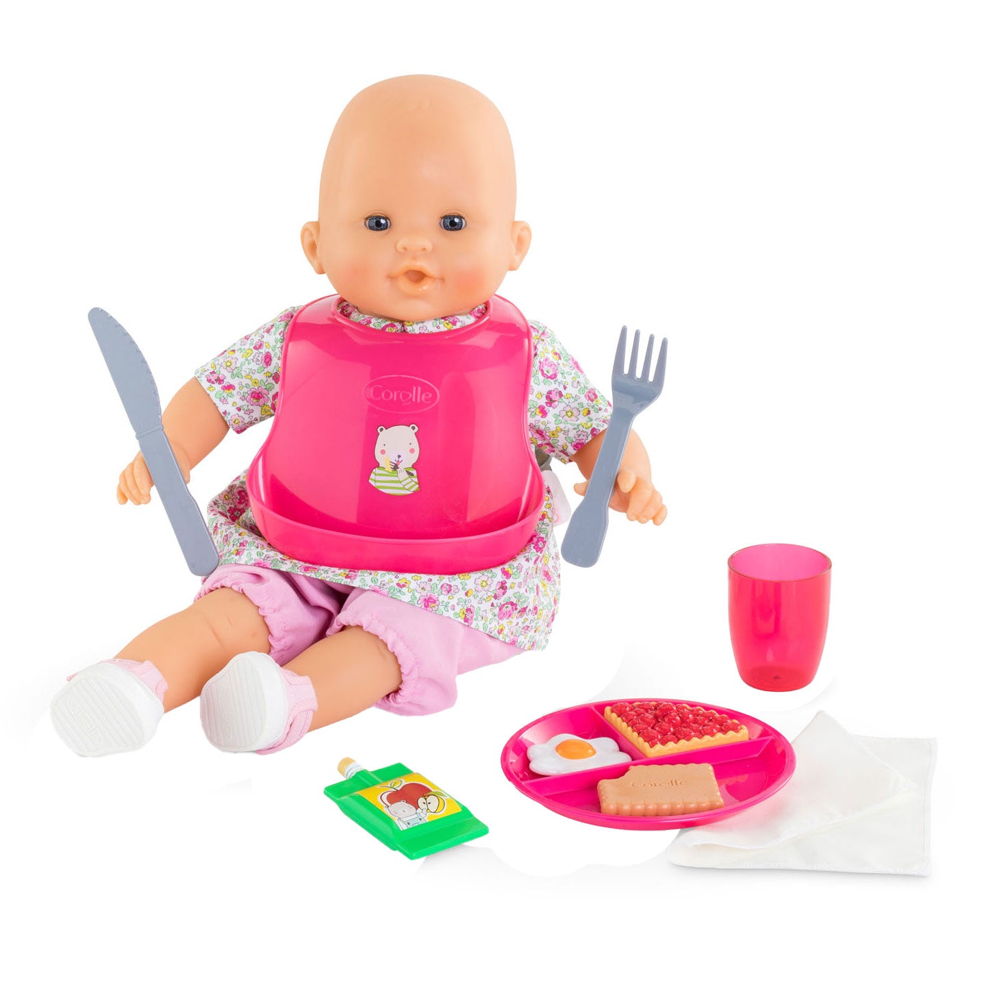 Corolle mon grand poupon - poppen verzorgingsset etenstijd