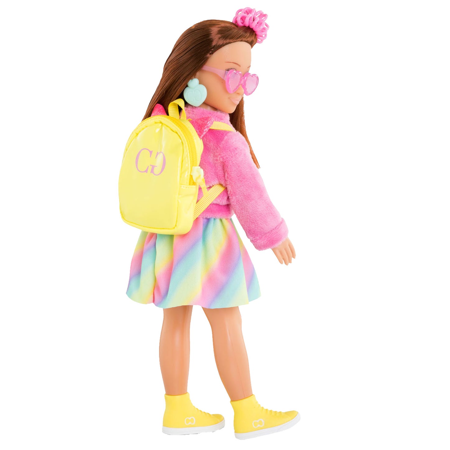 Corolle poppenkleertjes fluo set - kleurrijke dressing room accessoires.