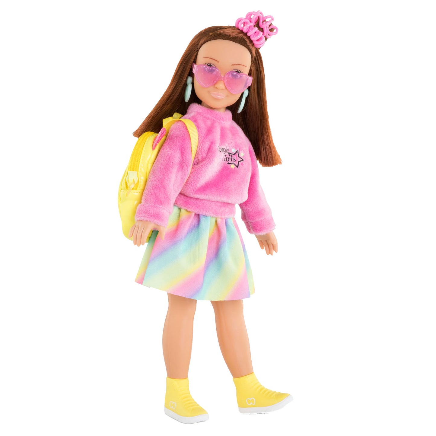 Corolle poppenkleertjes fluo set - kleurrijke dressing room accessoires.