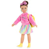 Corolle poppenkleertjes fluo set - kleurrijke dressing room accessoires.