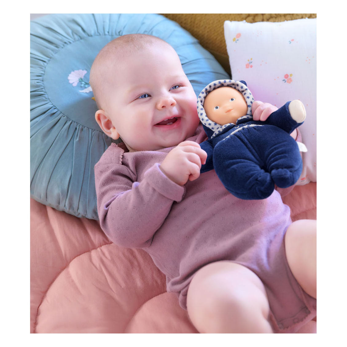 Corolle mon doudou babidoux navy blue starry dreams babypop, 20cm
