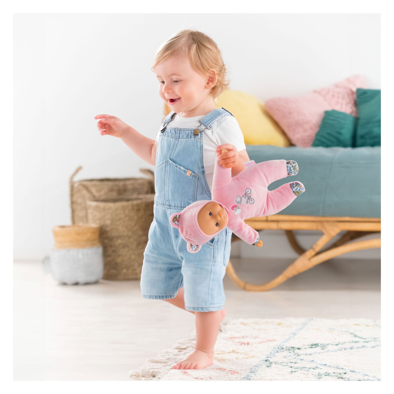 Corolle mon doudou sweet heart babypop roze beer, 30cm