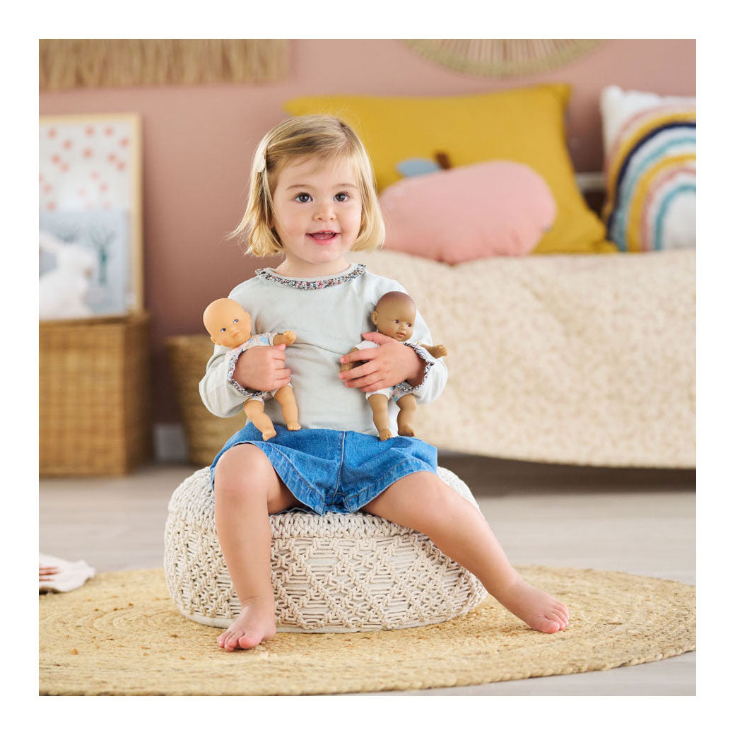Corolle babypop mini calin konijn blauwe ogen 20cm - vanillegeur.