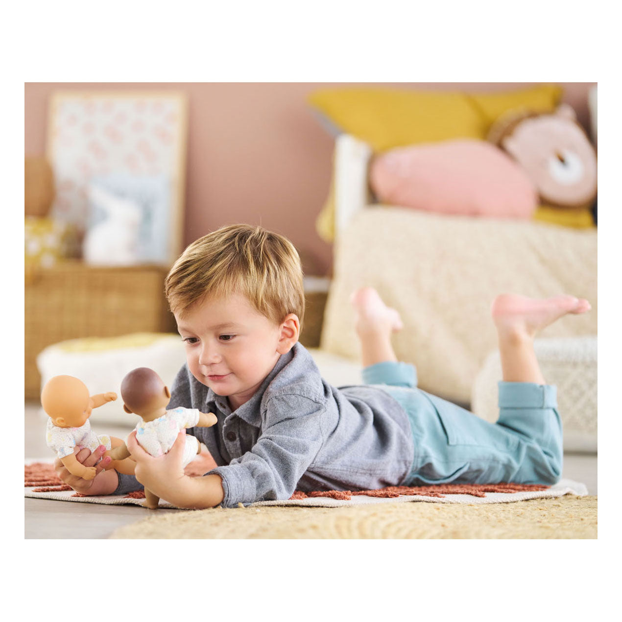 Corolle babypop mini calin konijn bruine ogen 20cm - pop voor kinderen.