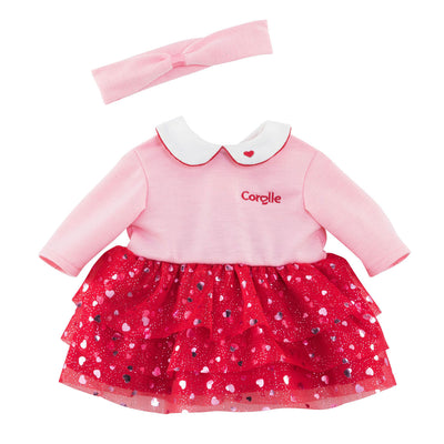 Corolle Mon Grand Poupon Hartjes Jurk en Hoofdband, 36cm