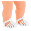 Corolle sandalen poppenaccessoire wit 36cm mon grand poupon.