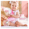 Corolle knuffeldoek roze - tidoudou babydoekje 17cm voor baby's.